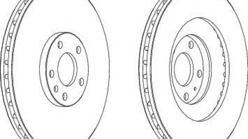 Disc frana AUDI A4 Cabriolet (8H7, B6, 8HE, B7) (2002 - 2009) FERODO DDF1661 - produs NOU