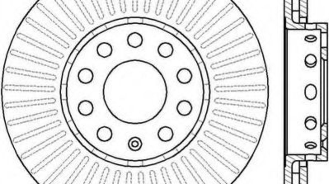 Disc frana AUDI A4 Cabriolet (8H7, B6, 8HE, B7) (2002 - 2009) JURID 561548JC piesa NOUA