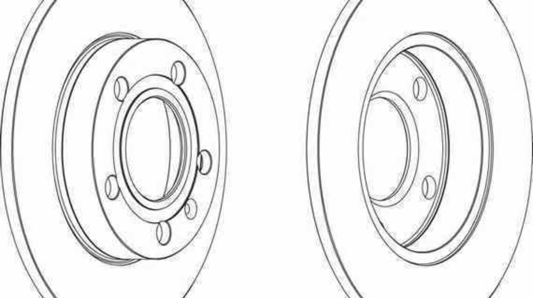 Disc frana AUDI A4 Cabriolet 8H7 B6 8HE B7 FERODO DDF1709