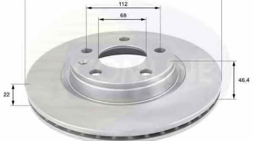 Disc frana AUDI A4 Cabriolet 8H7 B6 8HE B7 COMLINE ADC1412V