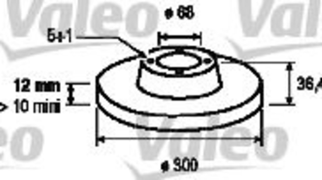 Disc frana AUDI A5 (8T3) (2007 - 2016) VALEO 197126 piesa NOUA