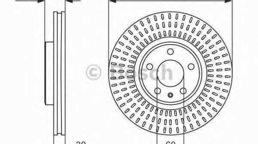 Disc frana AUDI A5 8T3 BOSCH 0 986 479 753