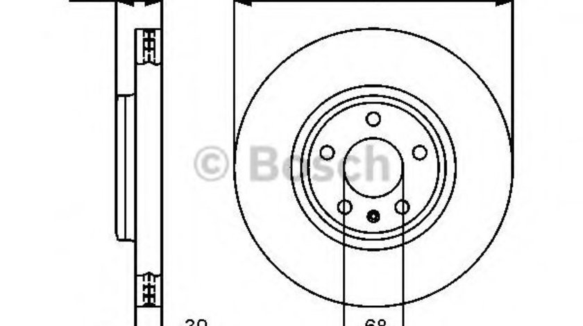 Disc frana AUDI A5 Cabriolet (8F7) (2009 - 2016) BOSCH 0 986 479 468 piesa NOUA