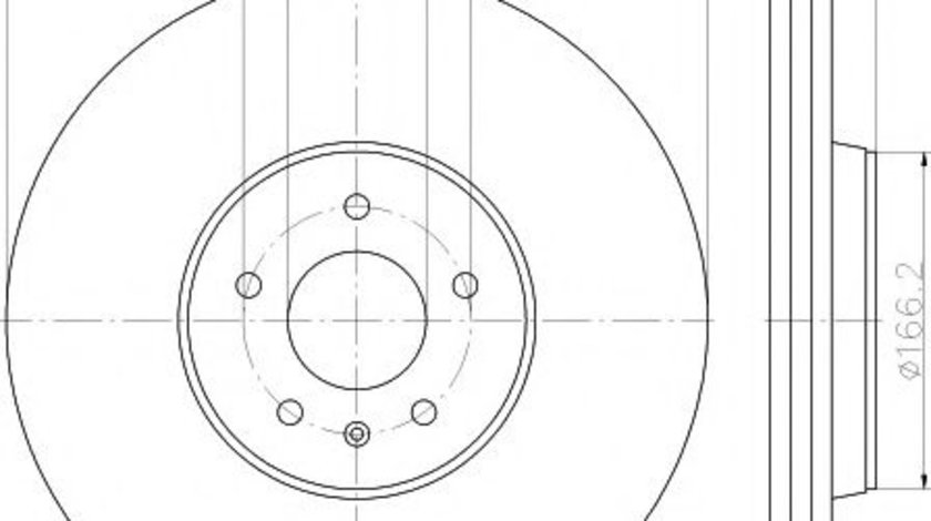 Disc frana AUDI A5 Cabriolet (8F7) (2009 - 2016) HELLA PAGID 8DD 355 117-181 piesa NOUA