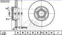 Disc frana AUDI A6 (4A, C4) (1994 - 1997) ATE 24.0...