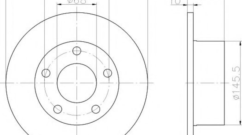 Disc frana AUDI A6 (4A, C4) (1994 - 1997) TEXTAR 92057503 piesa NOUA