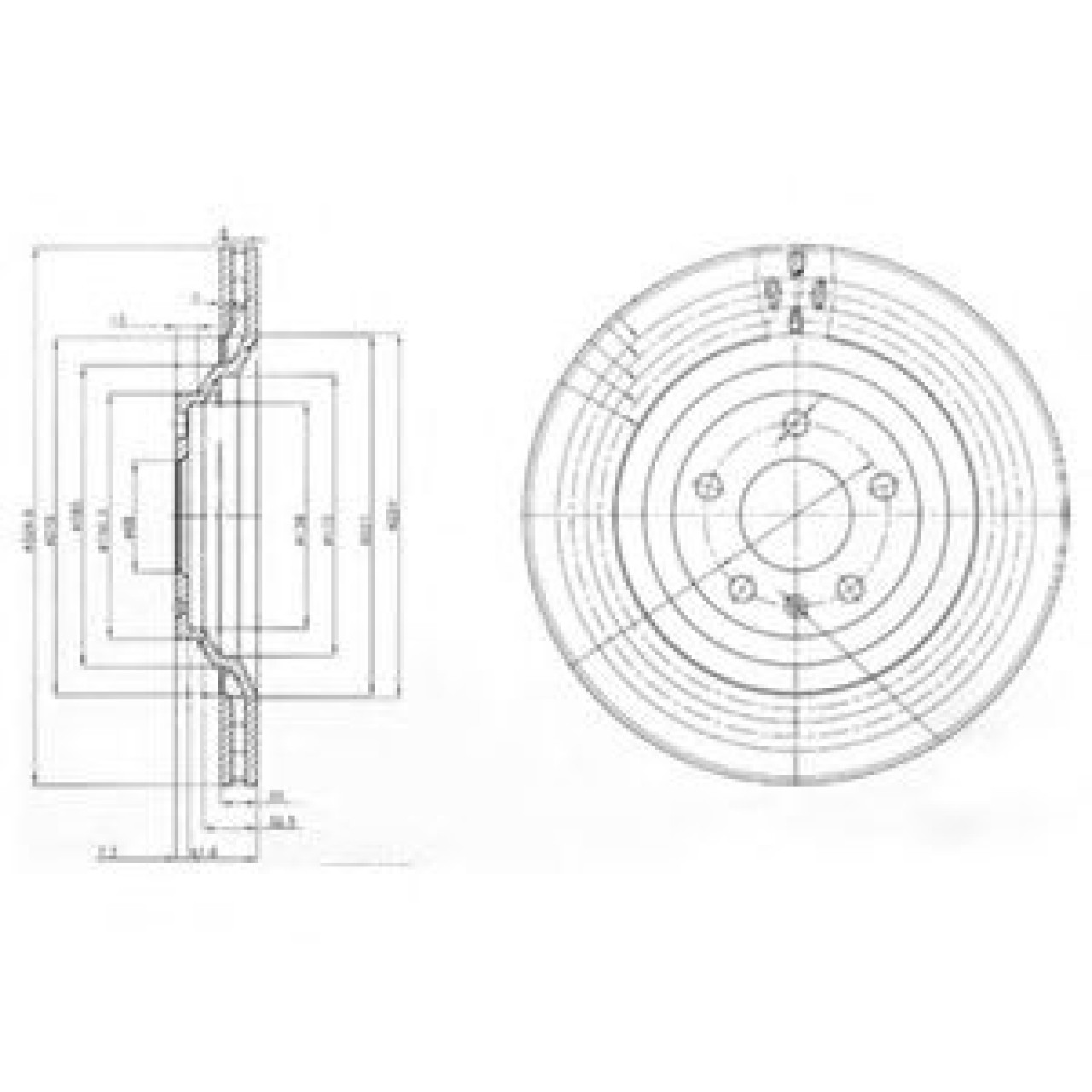 Disc frana AUDI A6 (4B2, C5) (1997 - 2005) DELPHI BG3991 piesa NOUA