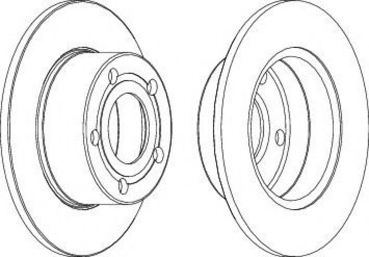 Disc frana AUDI A6 (4B2, C5) (1997 - 2005) FERODO DDF321 piesa NOUA