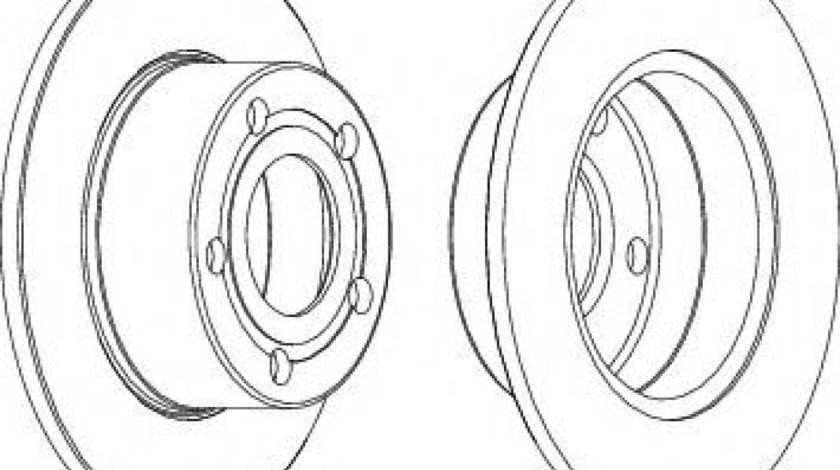 Disc frana AUDI A6 (4B2, C5) (1997 - 2005) FERODO DDF321 piesa NOUA