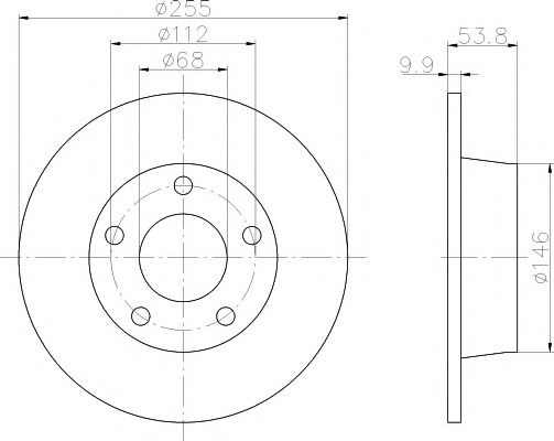 Disc frana AUDI A6 (4B2, C5) (1997 - 2005) TEXTAR 92104103 piesa NOUA
