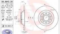 Disc frana AUDI A6 (4F2, C6) (2004 - 2011) BREMBO ...