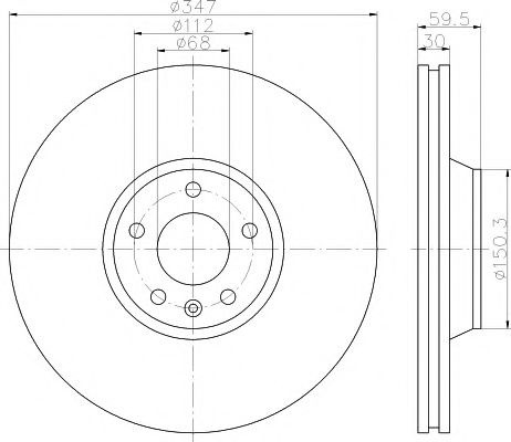 Disc frana AUDI A6 (4F2, C6) (2004 - 2011) TEXTAR 92132405 piesa NOUA