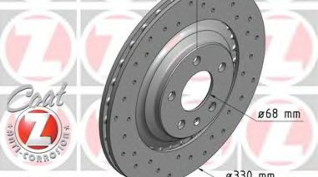 Disc frana AUDI A6 (4F2, C6) (2004 - 2011) ZIMMERMANN 100.3336.52 piesa NOUA