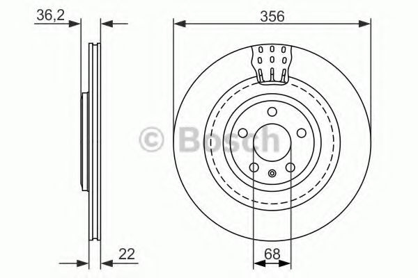 Disc frana AUDI A6 (4G2, C7, 4GC) (2010 - 2016) BOSCH 0 986 479 749 piesa NOUA