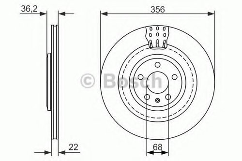 Disc frana AUDI A6 (4G2, C7, 4GC) (2010 - 2016) BOSCH 0 986 479 749 piesa NOUA