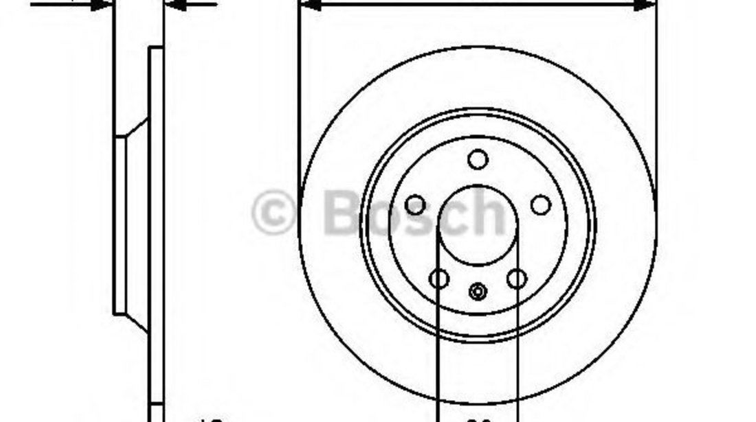 Disc frana AUDI A6 Allroad (4FH, C6) (2006 - 2011) BOSCH 0 986 479 458 piesa NOUA