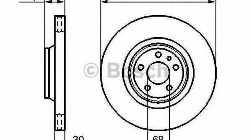 Disc frana AUDI A6 Allroad 4FH C6 BOSCH 0 986 479 260