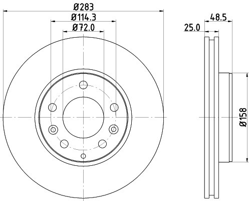 Disc frana AUDI A6 Avant (4B5, C5) (1997 - 2005) KRIEGER 0950004139 piesa NOUA