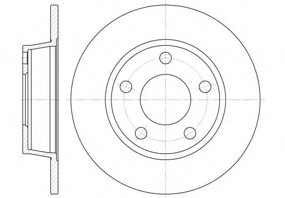 Disc frana AUDI A6 Avant (4B5, C5) (1997 - 2005) REMSA 6723.00 piesa NOUA