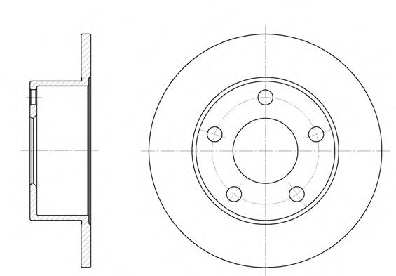 Disc frana AUDI A6 Avant (4B5, C5) (1997 - 2005) REMSA 6123.00 piesa NOUA