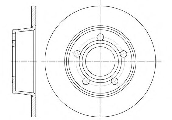 Disc frana AUDI A6 Avant (4B5, C5) (1997 - 2005) REMSA 6724.00 piesa NOUA
