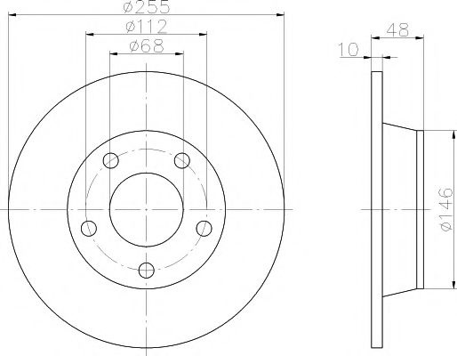 Disc frana AUDI A6 Avant (4B5, C5) (1997 - 2005) TEXTAR 92117303 piesa NOUA