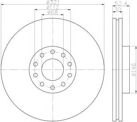 Disc frana AUDI A6 Avant (4B5, C5) (1997 - 2005) TEXTAR 92154703 piesa NOUA
