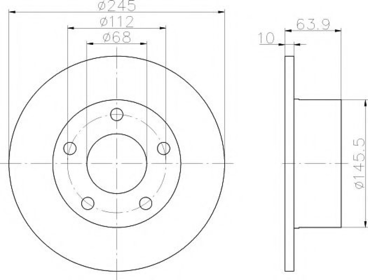 Disc frana AUDI A6 Avant (4B5, C5) (1997 - 2005) TEXTAR 92057503 piesa NOUA