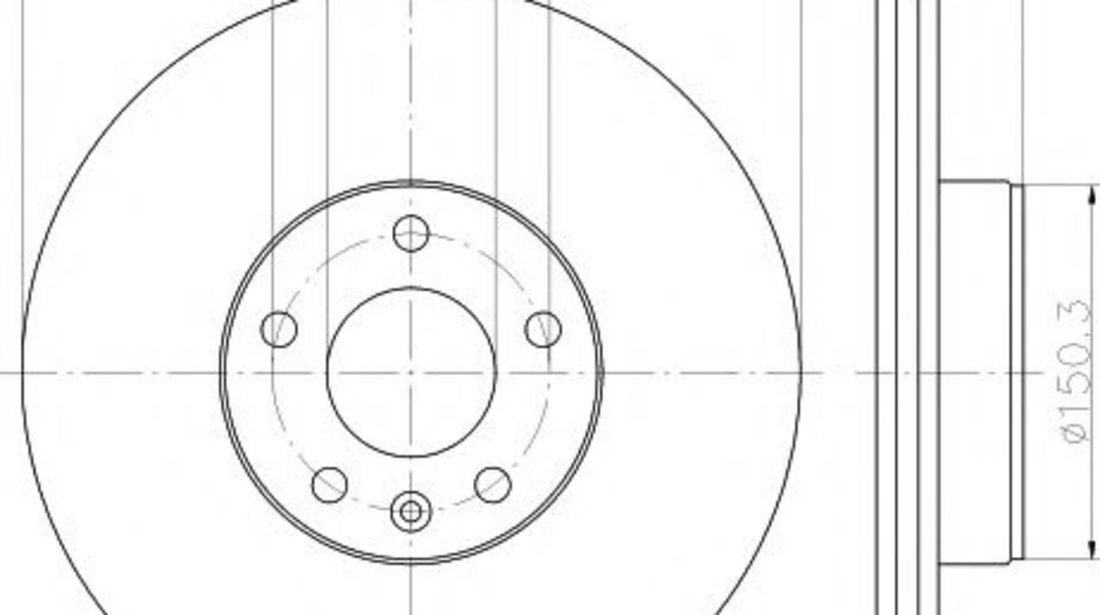 Disc frana AUDI A6 Avant (4F5, C6) (2005 - 2011) HELLA PAGID 8DD 355 111-121 piesa NOUA