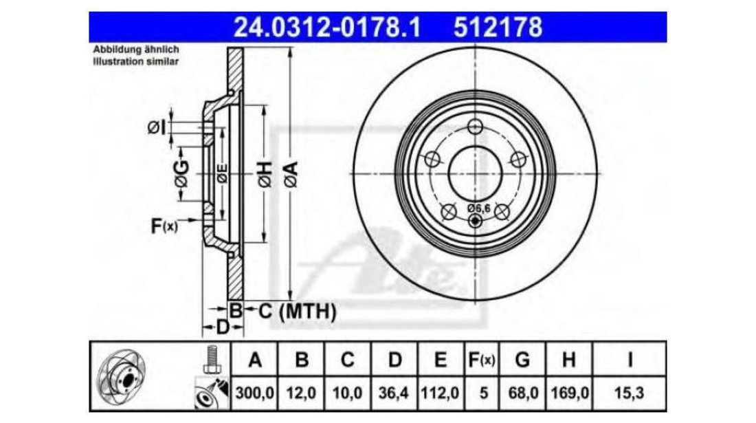 Disc frana Audi A7 ( 10.2010- #2 08A75910