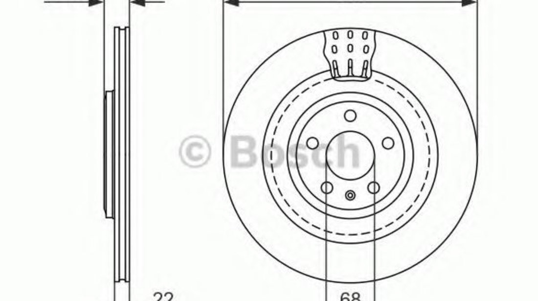 Disc frana AUDI A7 Sportback (4GA, 4GF) (2010 - 2016) BOSCH 0 986 479 749 piesa NOUA