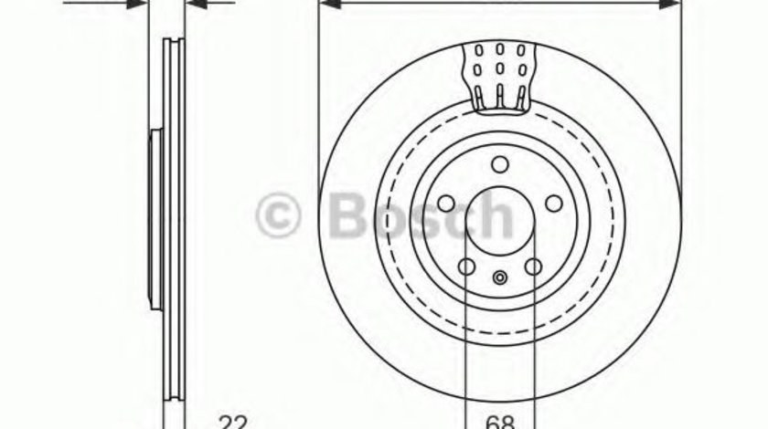 Disc frana AUDI A7 Sportback (4GA, 4GF) (2010 - 2016) BOSCH 0 986 479 749 piesa NOUA