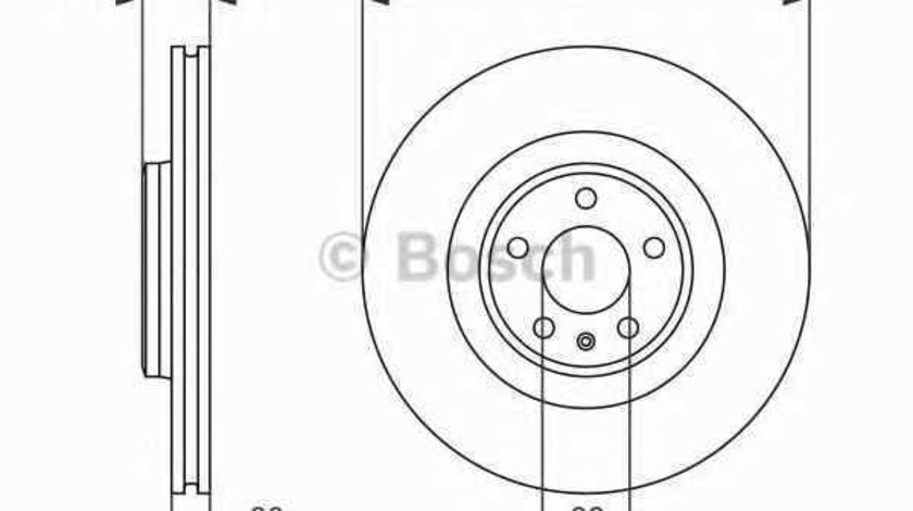 Disc frana AUDI A7 Sportback 4GA 4GF BOSCH 0 986 479 747