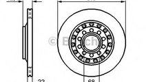 Disc frana AUDI A8 (4D2, 4D8) (1994 - 2002) BOSCH ...