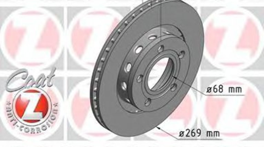 Disc frana AUDI A8 (4D2, 4D8) (1994 - 2002) ZIMMERMANN 100.1239.20 piesa NOUA