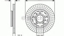 Disc frana AUDI A8 (4E) (2002 - 2010) BOSCH 0 986 ...