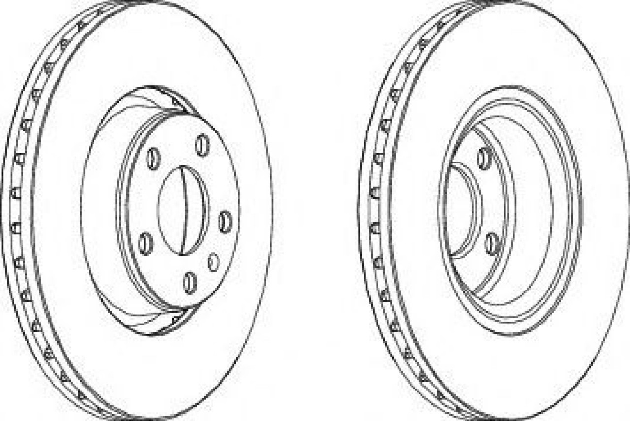 Disc frana AUDI A8 (4E) (2002 - 2010) FERODO DDF1277C-1 piesa NOUA
