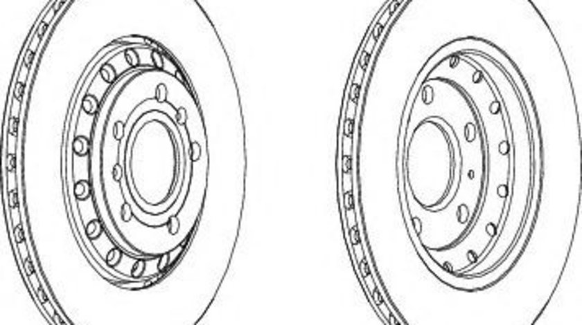 Disc frana AUDI A8 (4E) (2002 - 2010) FERODO DDF1934C piesa NOUA