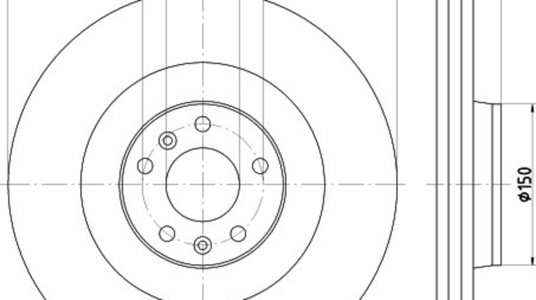 Disc frana AUDI A8 (4E) (2002 - 2010) KRIEGER 0950004169 piesa NOUA