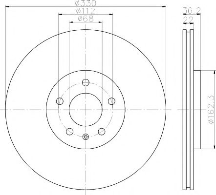 Disc frana AUDI A8 (4H) (2009 - 2016) TEXTAR 92238305 piesa NOUA