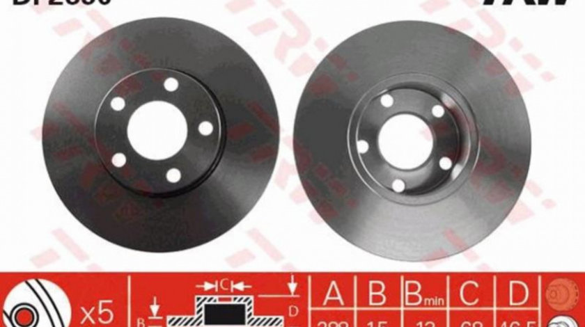 Disc frana Audi AUDI 100 Avant (44, 44Q, C3) 1982-1990 #2 08347