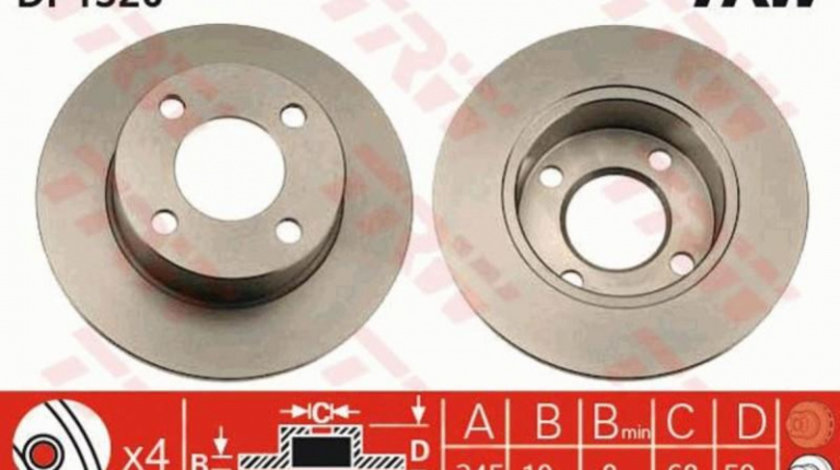 Disc frana Audi AUDI 100 Avant (44, 44Q, C3) 1982-1990 #2 02908