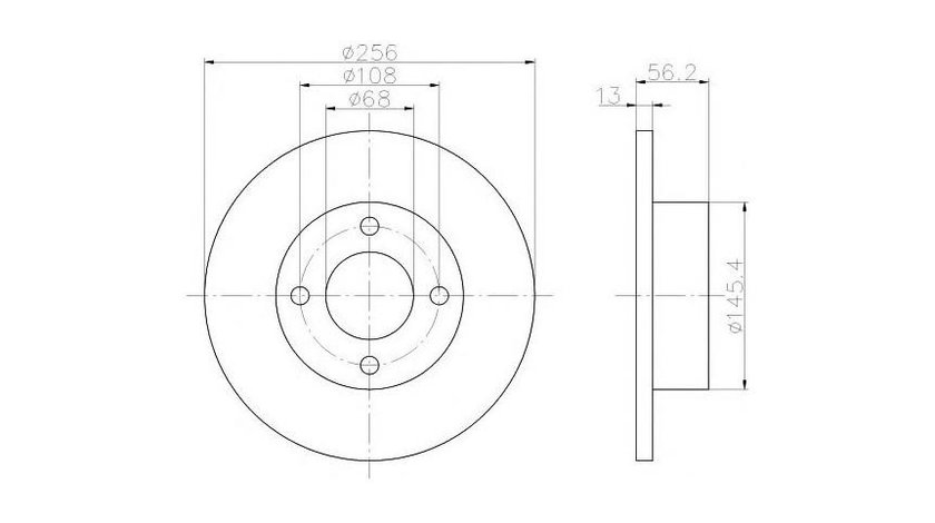 Disc frana Audi AUDI 80 (8C, B4) 1991-1994 #2 08571410