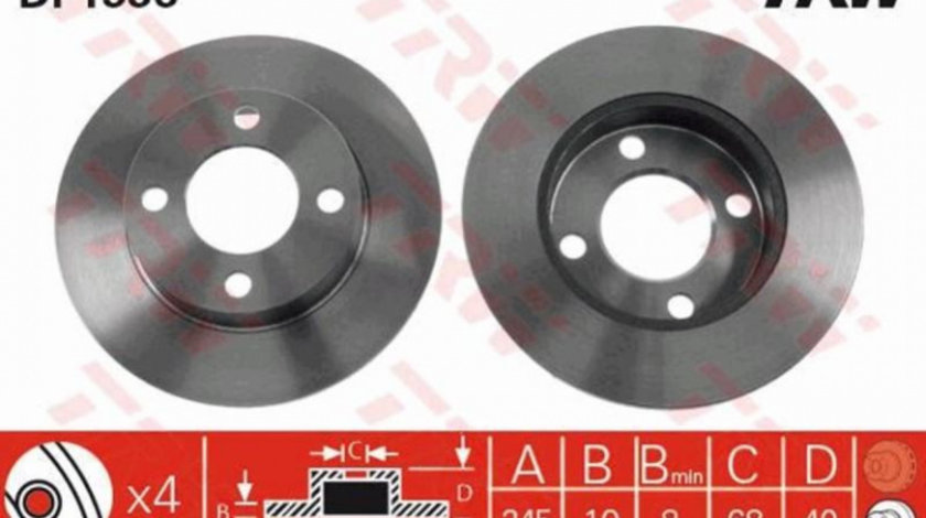 Disc frana Audi AUDI 90 (81, 85, B2) 1984-1987 #2 08521310