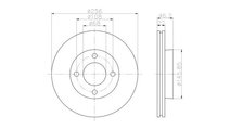 Disc frana Audi AUDI 90 (89, 89Q, 8A, B3) 1987-199...