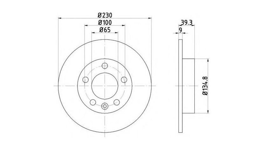 Disc frana Audi AUDI A1 (8X1, 8XF) 2010-2016 #2 08716510