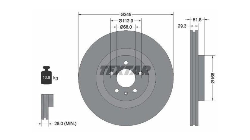 Disc frana Audi AUDI A4 (8K2, B8) 2007-2016 #2 0986479590