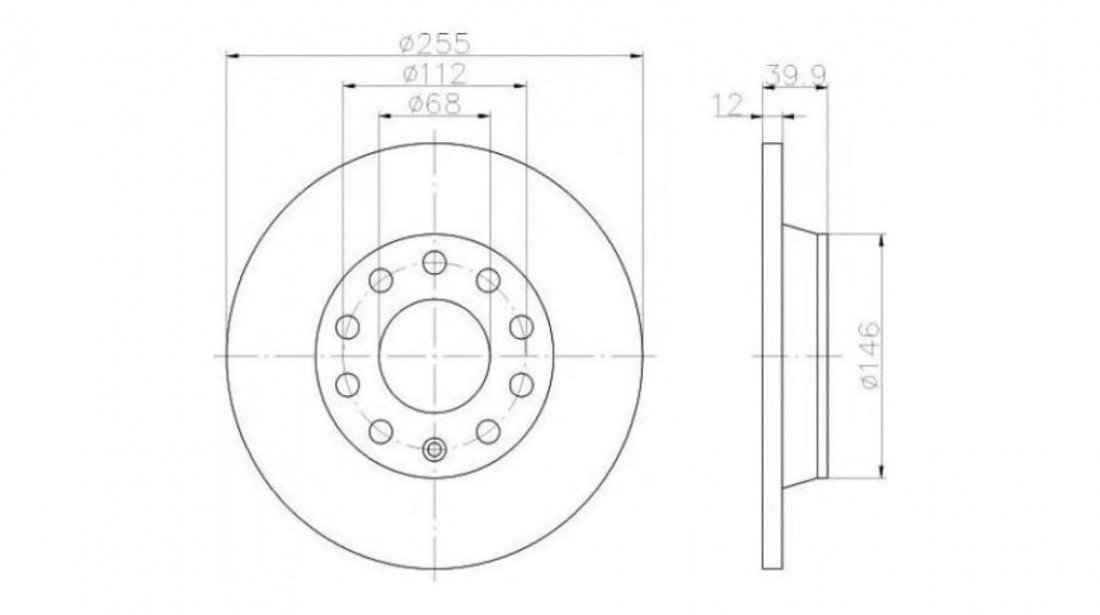 Disc frana Audi AUDI A4 Cabriolet (8H7, B6, 8HE, B7) 2002-2009 #2 08991820