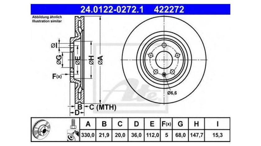 Disc frana Audi AUDI A5 (8T3) 2007-2016 #2 0986479750