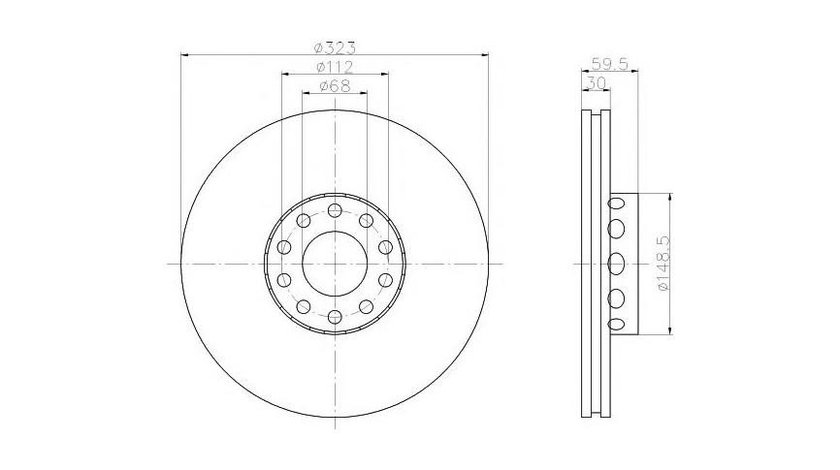 Disc frana Audi AUDI A6 (4A, C4) 1994-1997 #2 09832410